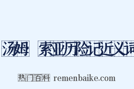 汤姆·索亚历险记近义词是什么意思的图片